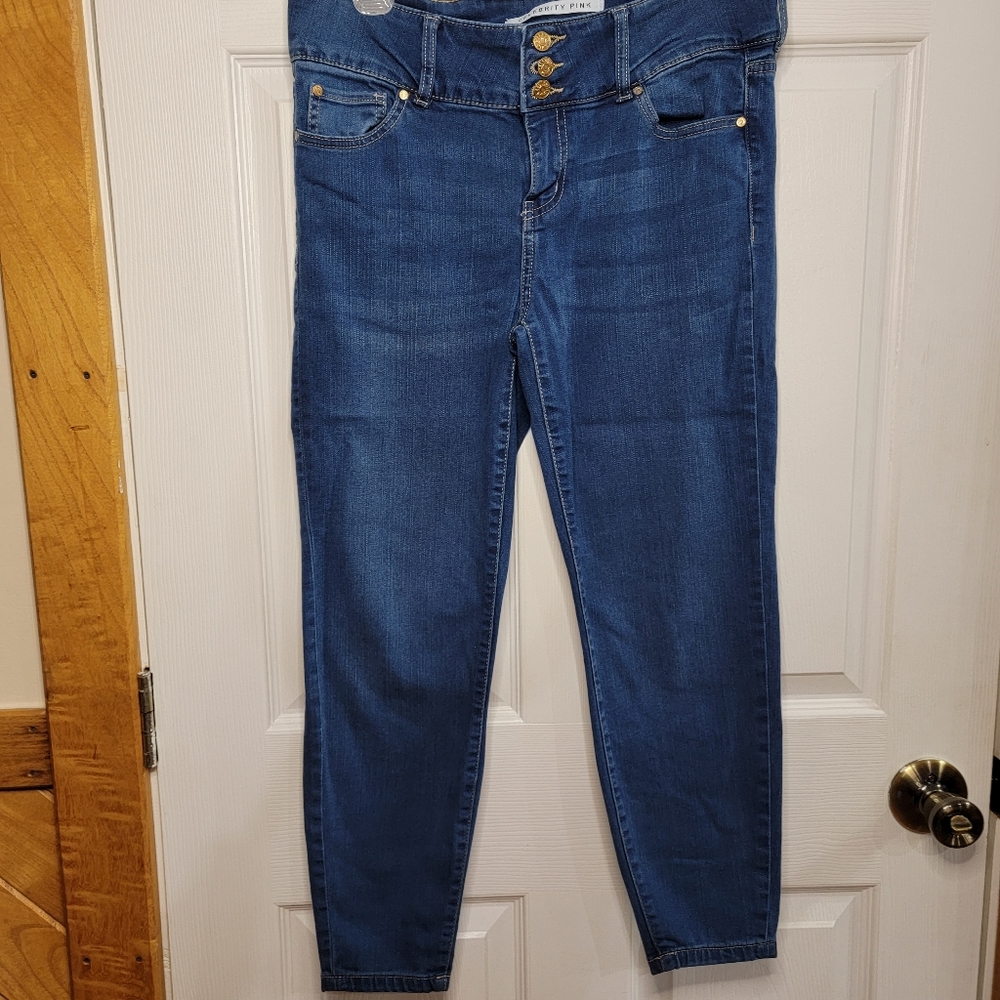 Celebrity Pink Mid Rise Ankle Skinny Jeans Size 11/30